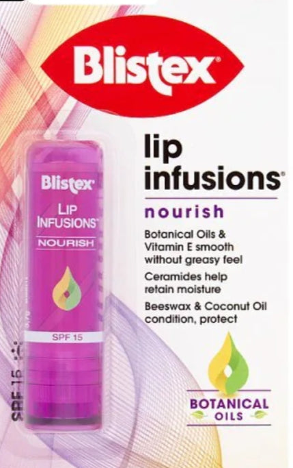 Blistex lip infusions nourish SPF15